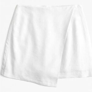 Abercrombie & Fitch White Linen Women's Skort